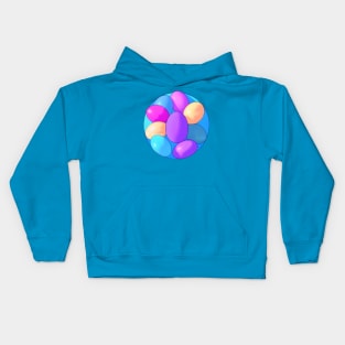 Framed Painted Easter Egg Rocks (MD23ETR025) Kids Hoodie